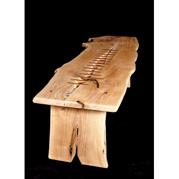 Tavolo basso in legno di noce