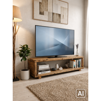 Mobile TV con legno di...