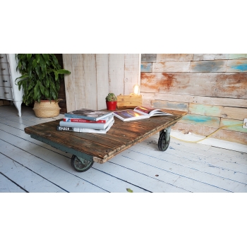 Industrial coffee table